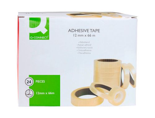 Fita adesiva q-connect 66 mt x 12 mm encelofanada , Q-connect , 52675 , 5705831150881
